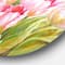 Designart - Bunch of Tulips Oil Painting' Floral Circle Metal Wall Art